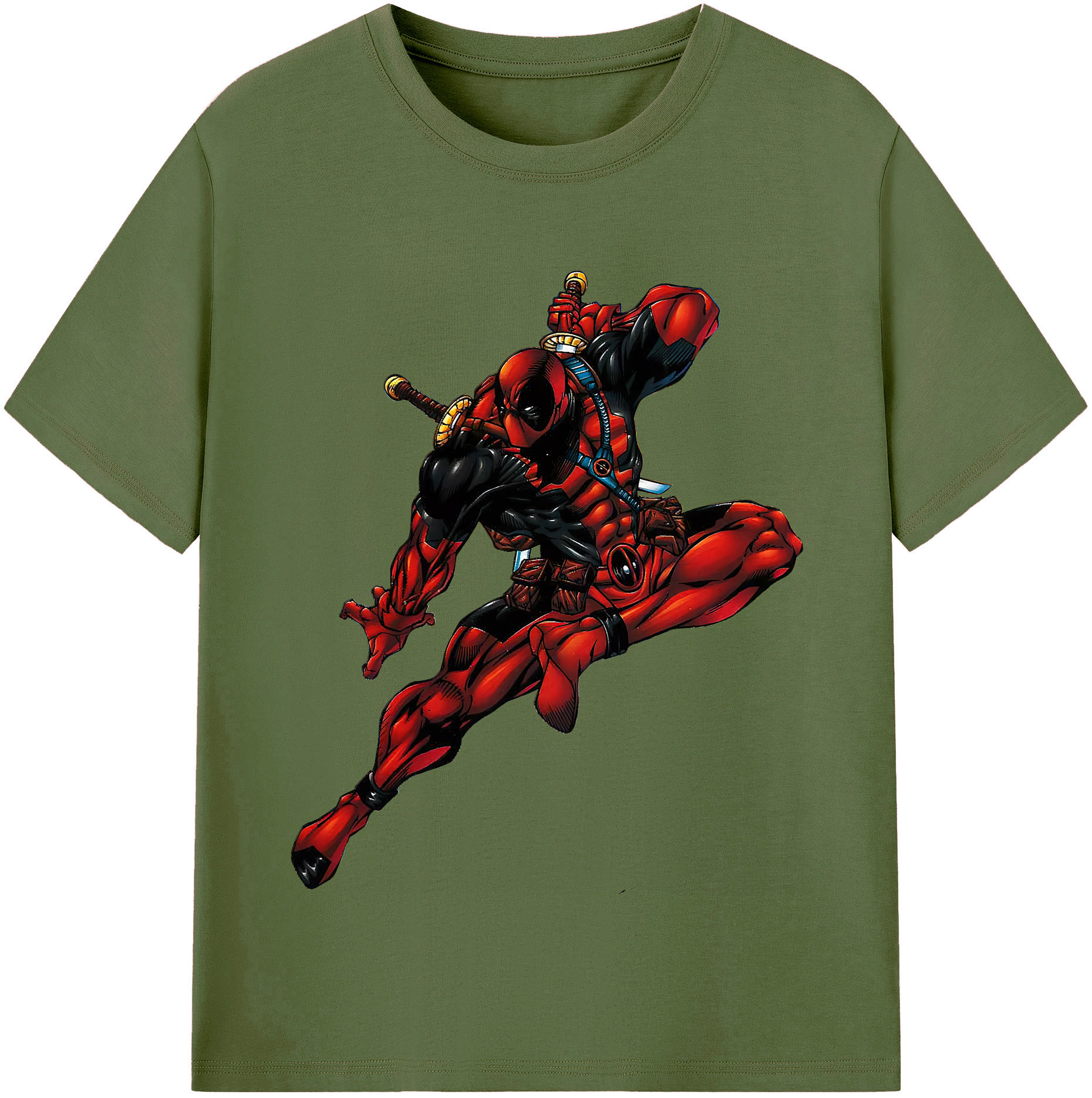（画像用） Deadpool デッドプール 綿100％半袖Tシャツ（フロントプリント）